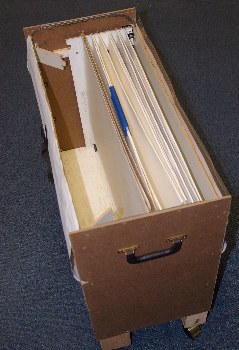 Home-made art storage